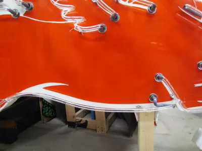 New Large Right Facing Mobil Pegasus Cookie Cutter Painted Neon Sign 96"W x 70"H