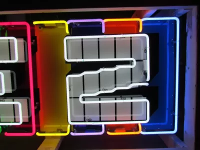 New PEZ Candy Wrapper Single-sided Painted Neon Sign 72 IN W x 24 IN H 