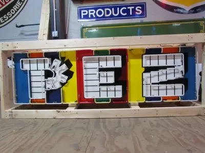 New PEZ Candy Wrapper Single-sided Painted Neon Sign 72 IN W x 24 IN H 