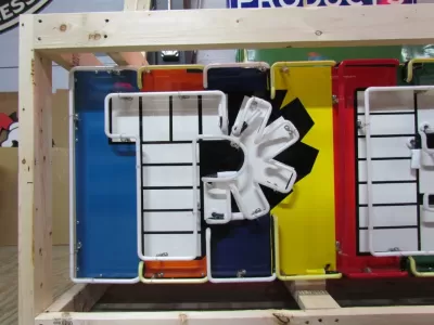 New PEZ Candy Wrapper Single-sided Painted Neon Sign 72 IN W x 24 IN H 