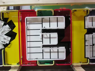 New PEZ Candy Wrapper Single-sided Painted Neon Sign 72 IN W x 24 IN H 