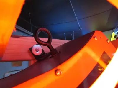 Original Phillips 66 Red/Black Porcelain Neon Sign 6 FT Diameter