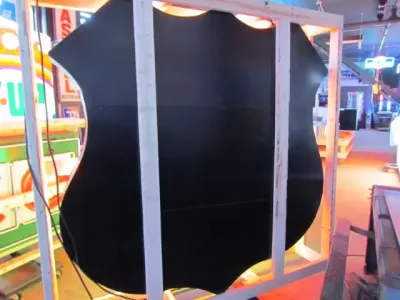 Original Phillips 66 Red/Black Porcelain Neon Sign 6 FT Diameter