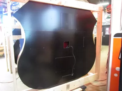 Original Phillips 66 Red/White Porcelain Neon Sign 6 FT Diameter