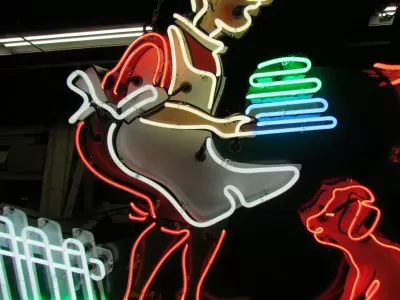 New Howard Johnson's Pieman Painted Neon Sign 8 1/2 Ft W x 60"H