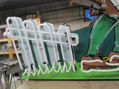 New Howard Johnson's Pieman Painted Neon Sign 8 1/2 Ft W x 60"H