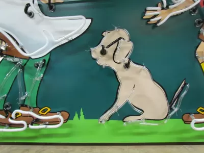 New Howard Johnson's Pieman Painted Neon Sign 8 1/2 Ft W x 60"H