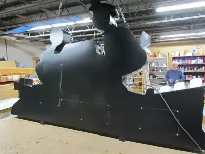 New Howard Johnson's Pieman Painted Neon Sign 8 1/2 Ft W x 60"H