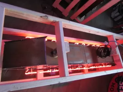 New Double-Sided Police Dept Arrow Porcelain Neon Sign 72"W x 18"H