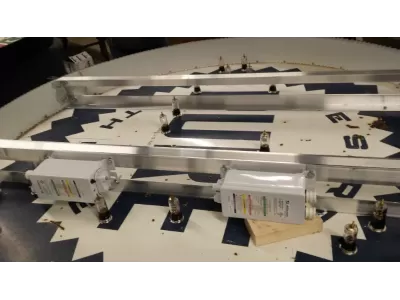 New Pure Oil Porcelain Sign with Animated Neon 72" Diameter