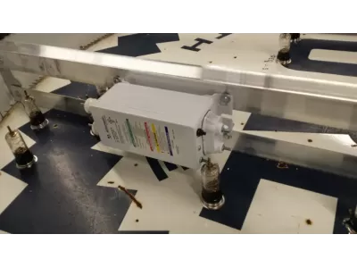 New Pure Oil Porcelain Sign with Animated Neon 72" Diameter