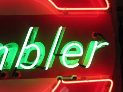New Rambler Parts & Service Porcelain Neon Sign 48" Diameter