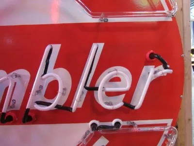 New Rambler Parts & Service Porcelain Neon Sign 48" Diameter