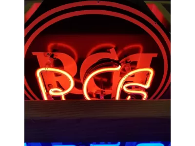 New RCA Victor Double-Sided Porcelain Neon Sign 48"W x 42"H