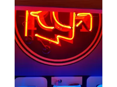 New RCA Victor Double-Sided Porcelain Neon Sign 48"W x 42"H