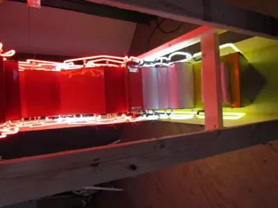 New Reddy Kilowatt Double-sided Porcelain Neon with Matching Can 48"W x 80"H