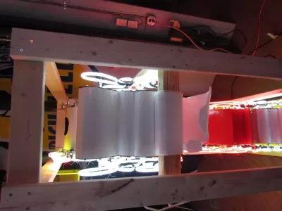 New Reddy Kilowatt Double-sided Porcelain Neon with Matching Can 48"W x 80"H