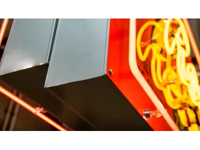 New Reese's Peanut Butter Cups Candy Wrapper Painted Neon Sign 78 IN W x 32 IN H