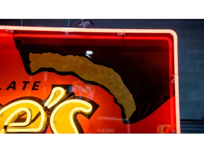 New Reese's Peanut Butter Cups Candy Wrapper Painted Neon Sign 78 IN W x 32 IN H