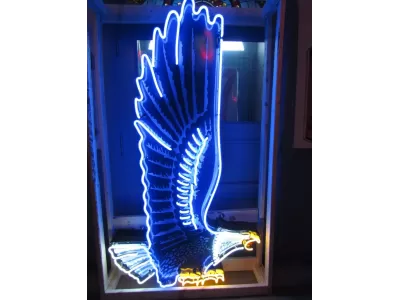 New Richfield Eagle Porcelain Neon Sign 54 IN W x 96 IN H (Right or Left Facing)