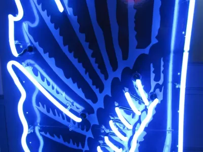 New Richfield Eagle Porcelain Neon Sign 54 IN W x 96 IN H (Right or Left Facing)