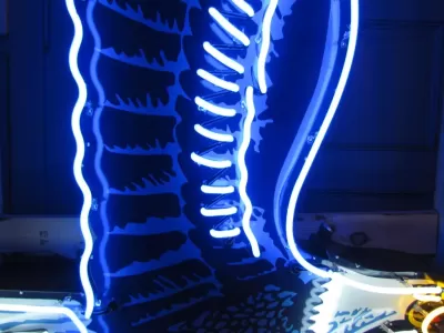 New Richfield Eagle Porcelain Neon Sign 54 IN W x 96 IN H (Right or Left Facing)