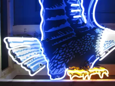 New Richfield Eagle Porcelain Neon Sign 54 IN W x 96 IN H (Right or Left Facing)