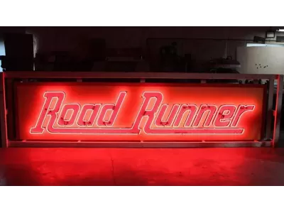 New Roadrunner Painted Neon Sign 96"W x 28"H