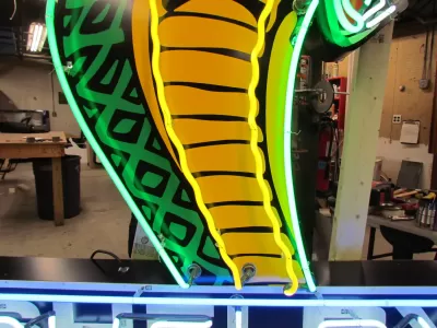 New Shelby Cobra Painted Neon Sign 60"W x 72"H