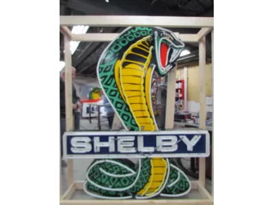 New Shelby Cobra Painted Neon Sign 60"W x 72"H