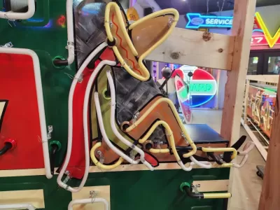 New Siesta Motel Painted Neon Sign -  8 1/2 FT Wide  x 72 inches High