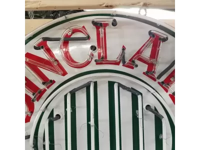 New Sinclair Gasoline Porcelain Neon Sign 42" Diameter