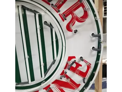 New Sinclair Gasoline Porcelain Neon Sign 42" Diameter