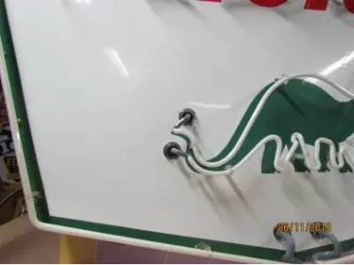 New Sinclair Dino Gasoline Porcelain Neon Sign  60"W x 42"H