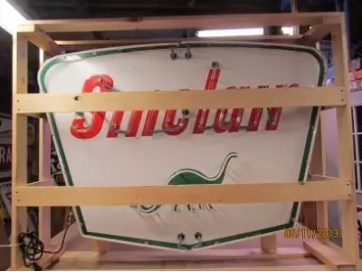 New Sinclair Dino Gasoline Porcelain Neon Sign  60"W x 42"H