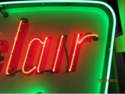 New Sinclair Dino Gasoline Porcelain Neon Sign  60"W x 42"H