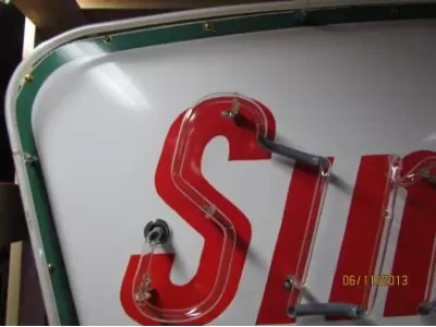 New Sinclair Dino Gasoline Porcelain Neon Sign  60"W x 42"H