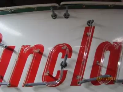 New Sinclair Dino Gasoline Porcelain Neon Sign  60"W x 42"H