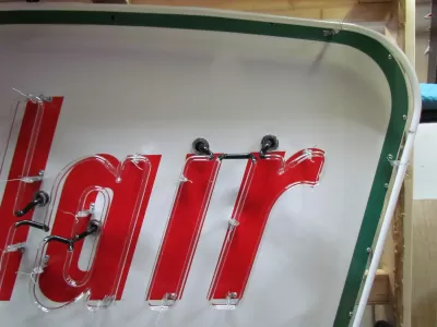 Original "Sinclair" Porcelain Neon Sign 84"W x 60"H