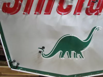Original "Sinclair" Porcelain Neon Sign 84"W x 60"H