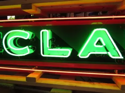 Original Sinclair Strip Single-Sided Porcelain Neon Sign 156 IN W x 24"H