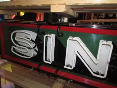 Original Sinclair Strip Single-Sided Porcelain Neon Sign 156 IN W x 24"H