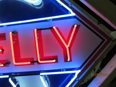 Original "Skelly" Porcelain Neon Sign 72"W x 72"H