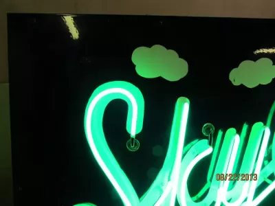 New Skylark Gasoline Porcelain Neon Sign 66"W x 42"H