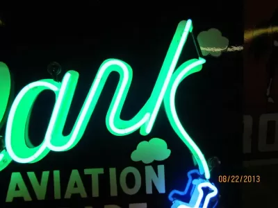 New Skylark Gasoline Porcelain Neon Sign 66"W x 42"H