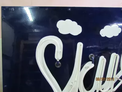 New Skylark Gasoline Porcelain Neon Sign 66"W x 42"H