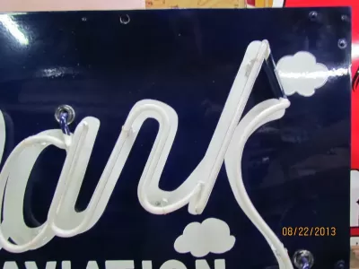 New Skylark Gasoline Porcelain Neon Sign 66"W x 42"H