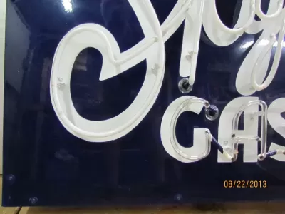 New Skylark Gasoline Porcelain Neon Sign 66"W x 42"H