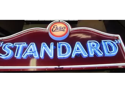 Standard Esso Porcelain Neon Sign  8 FT W x 31"H