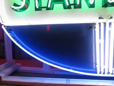 Original Standard Oil Porcelain Animated Neon Sign 7 FT W x 74 IN H